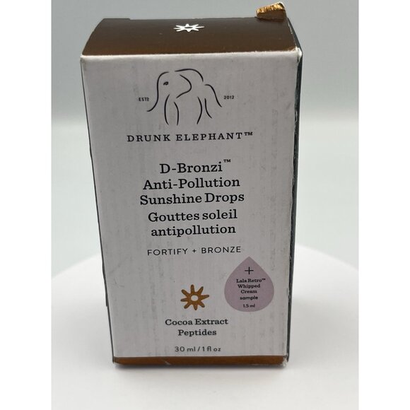 Drunk Elephant D-Bronzi Anti-Pollution Sunshine Drops - 1oz. Lot Of One SEE NIB - Picture 5 of 16